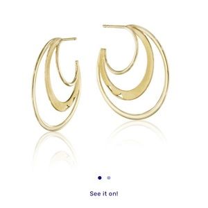 Tacori 10k Gold Hoop Earrings